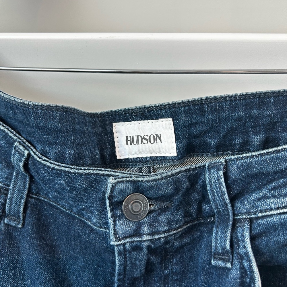 Hudson Heidi High Rise Flare Alma Dark Wash Jeans Women’s 30 Stretch NEW - Picture 5 of 7